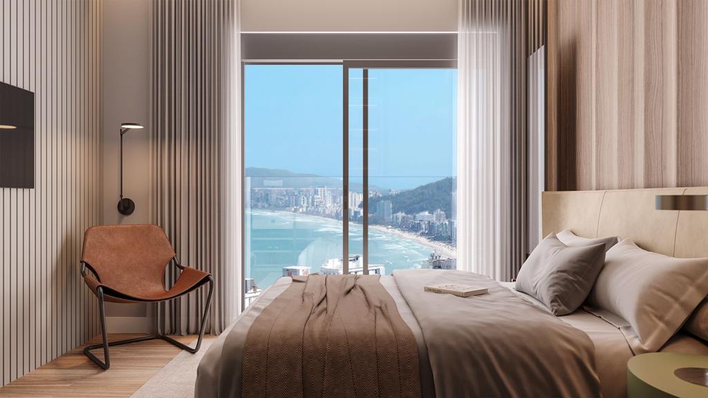 Quarto com vista para o mar